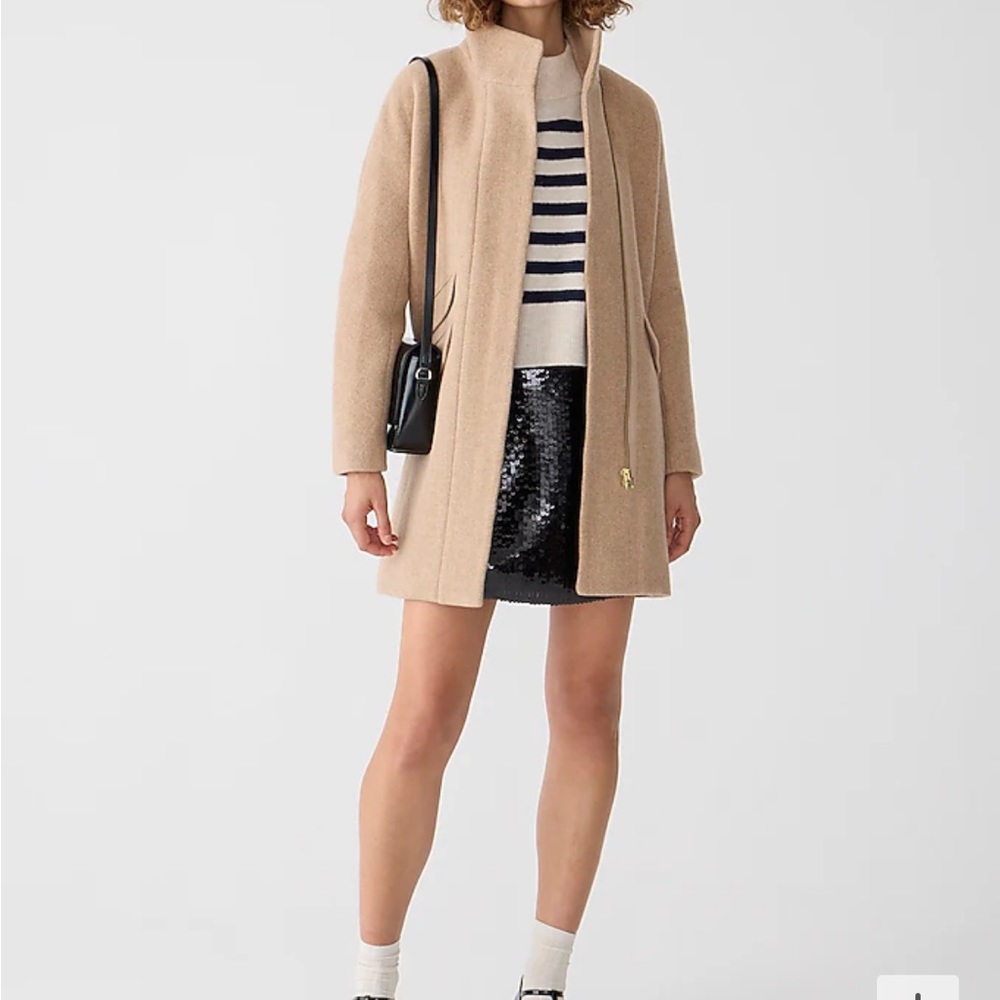J. Crew cocoon wool-blend coat
